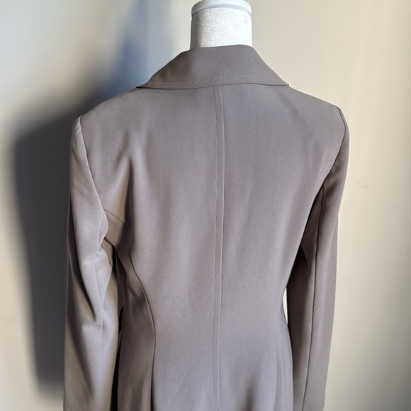 St. John Gray Blazer Coat - Picture 5 of 12